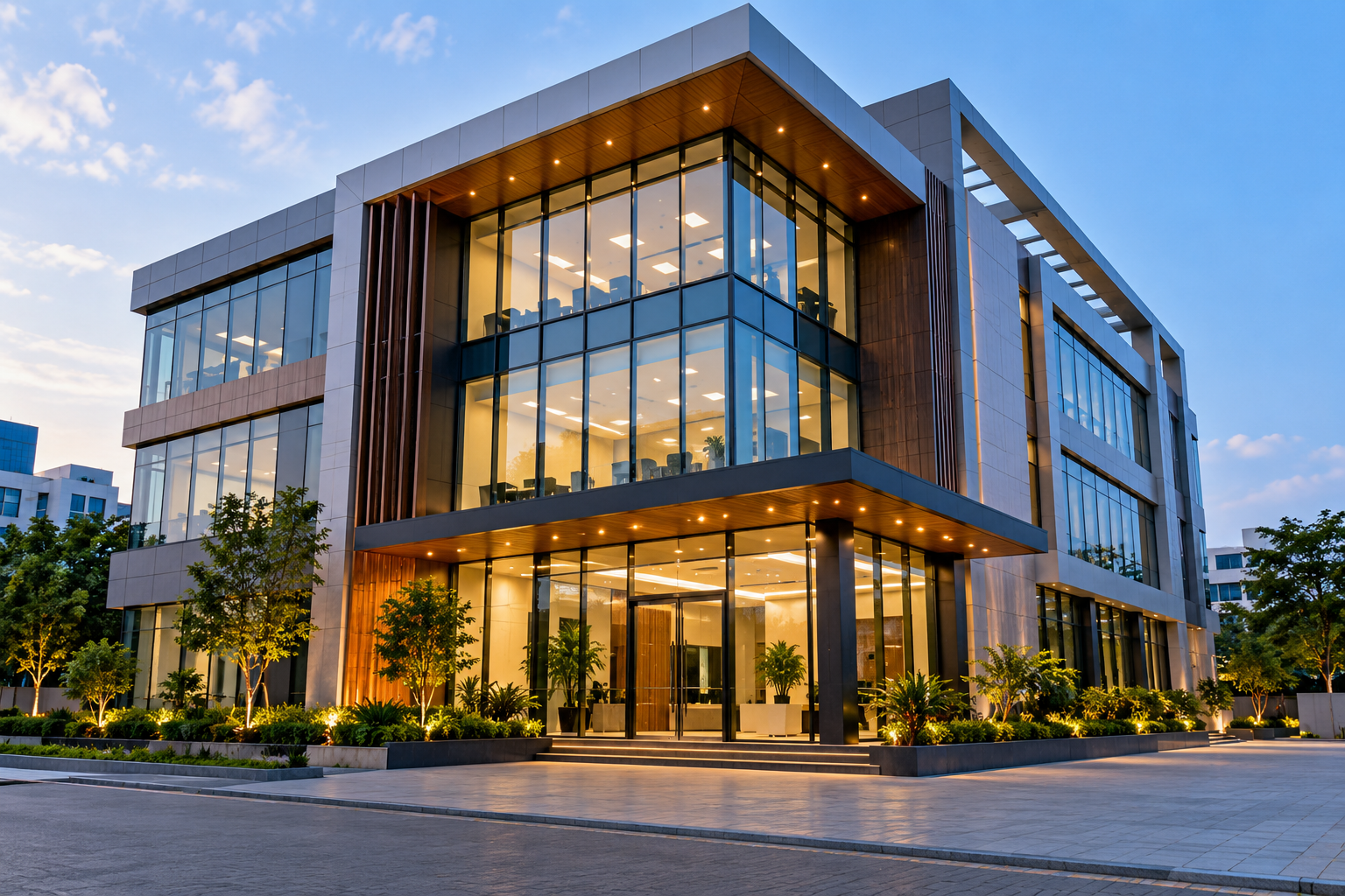 Commercial building construction